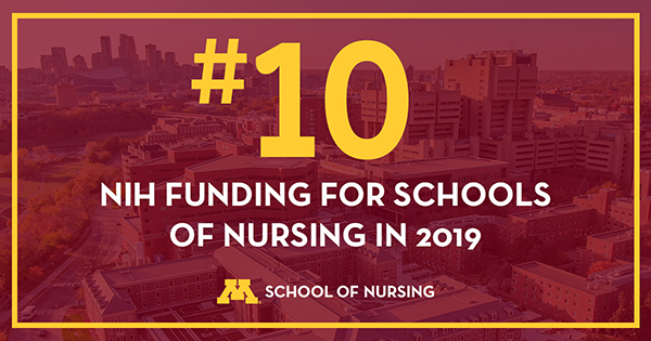 10th in NIH funding for schools of Nursing in 2019