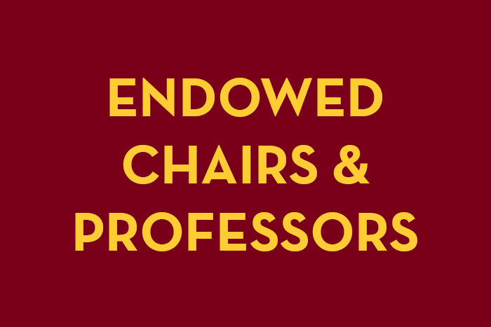 Endowed chairs and professorships