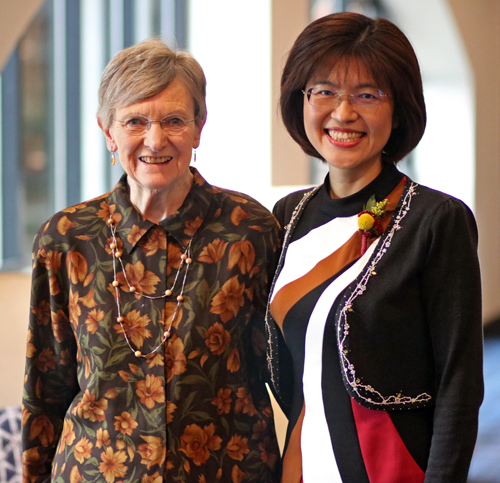 Kuei-Min Chen with her mentor School of Nursing Faculty Emeritus Mariah Snyder